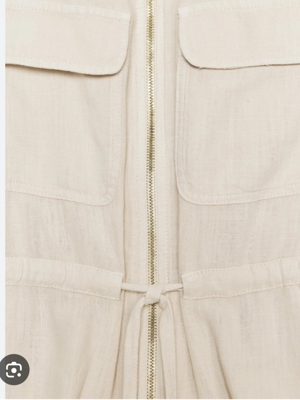 Zara NWT linen blend shirt 7940/734 - Picture 4 of 6